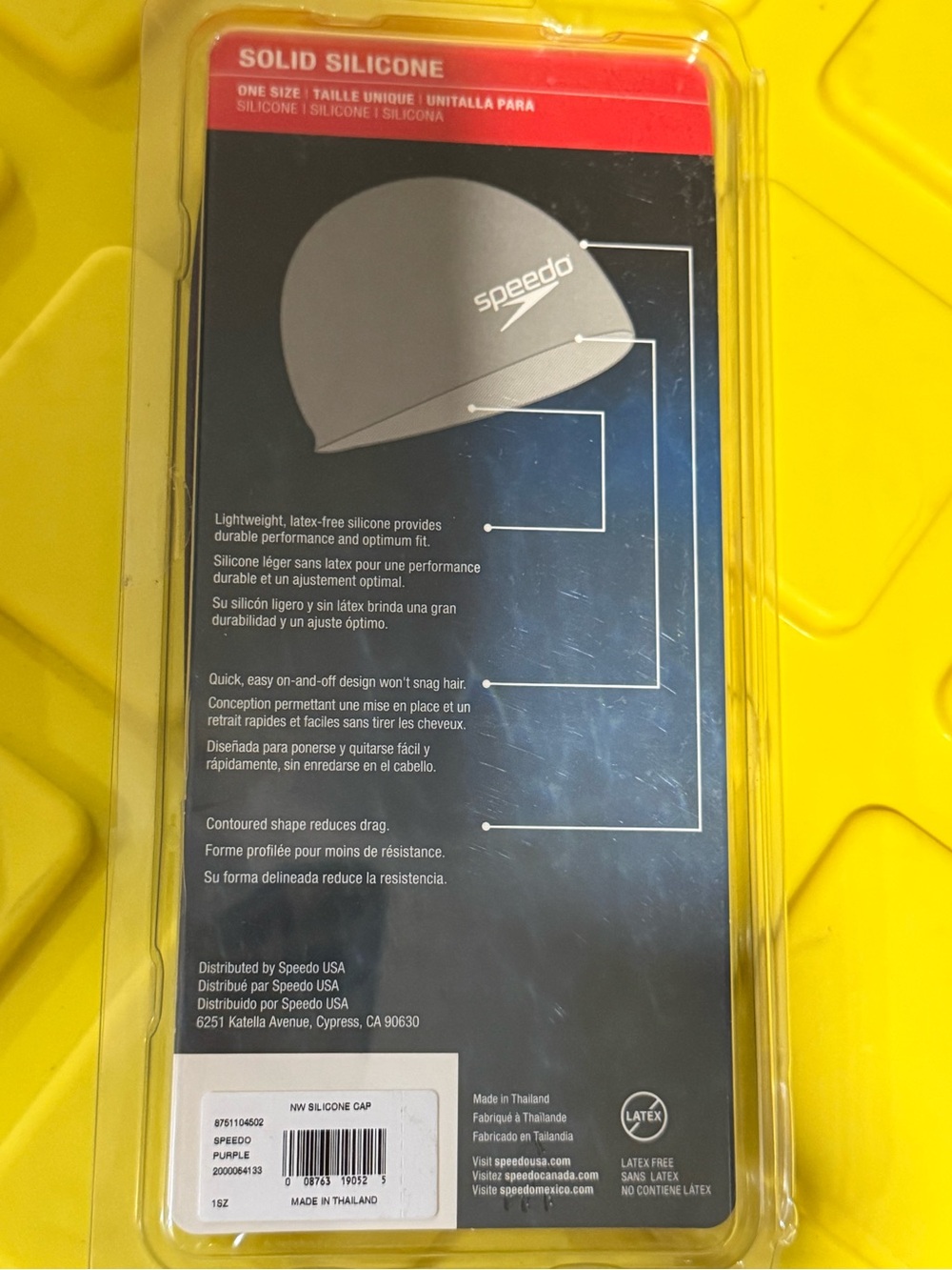 Speedo solid silicon cap os - Picture 2 of 3